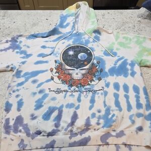 Space Your Face Grateful Dead VTG 2000 Hoodie Sweatshirt Large